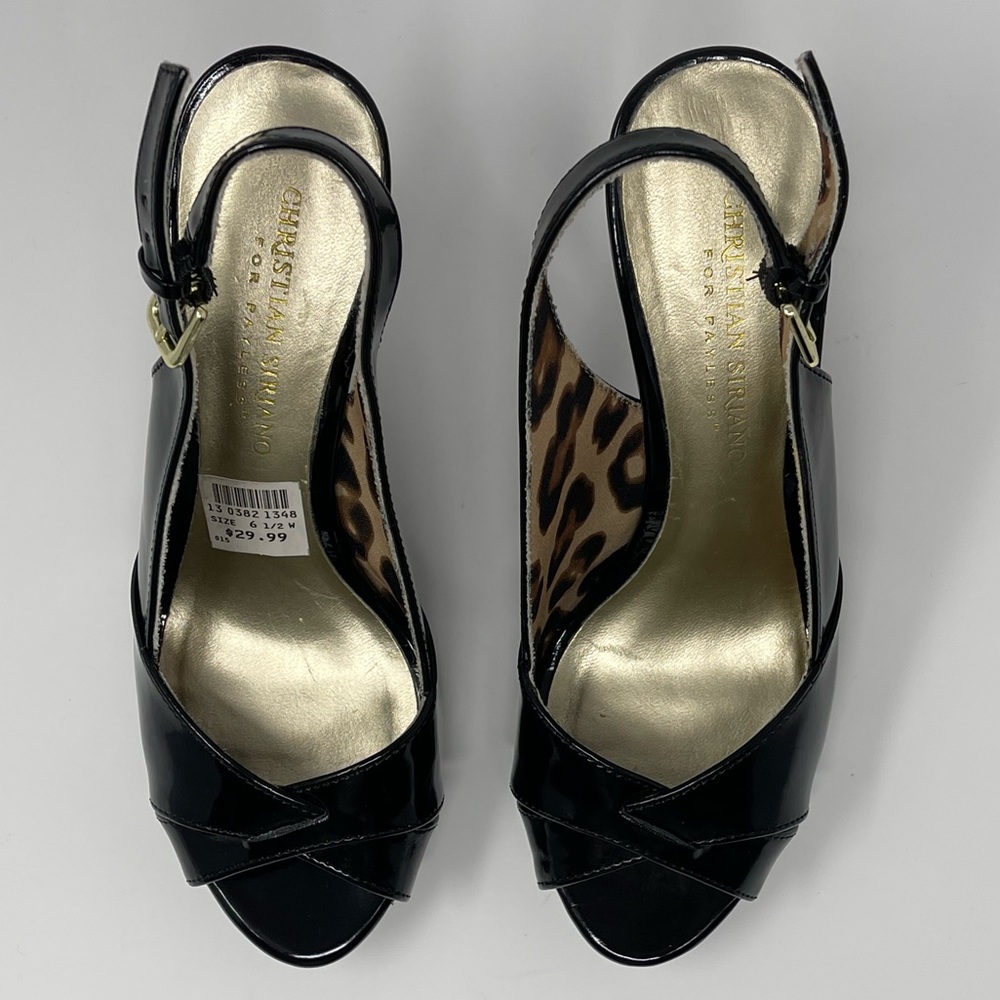 ‼️SOLD‼️Christian Siriano Black Patent 4” Heels - Picture 7 of 10